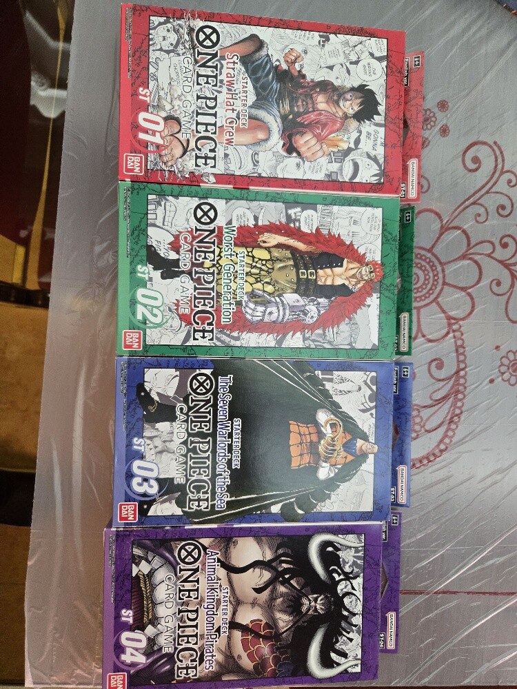 One Piece TCG Starter Decks 1-4 SET - 1