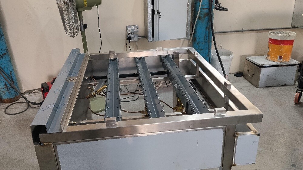 Flour bin, grill, stand - 3