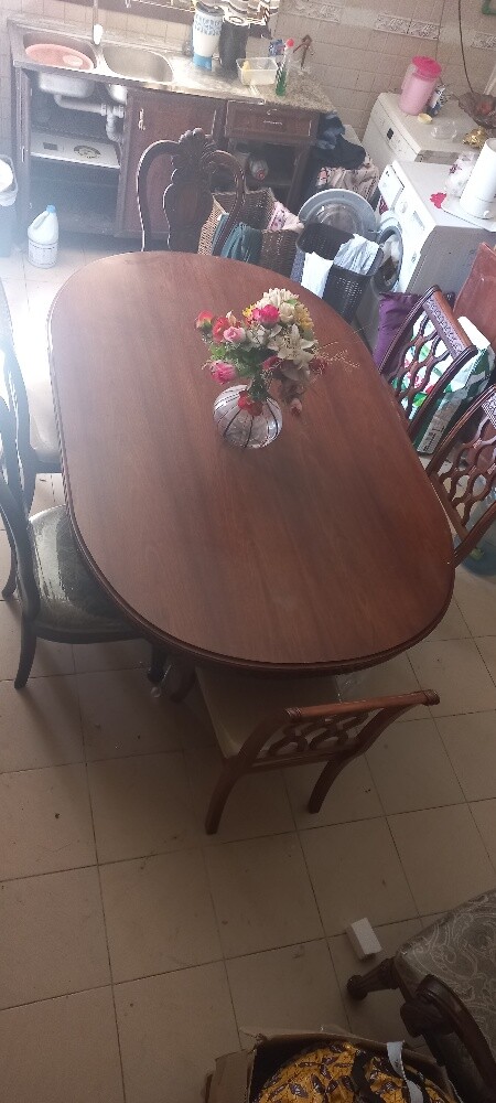 طاولة سفرة مع الكراسي - 4
