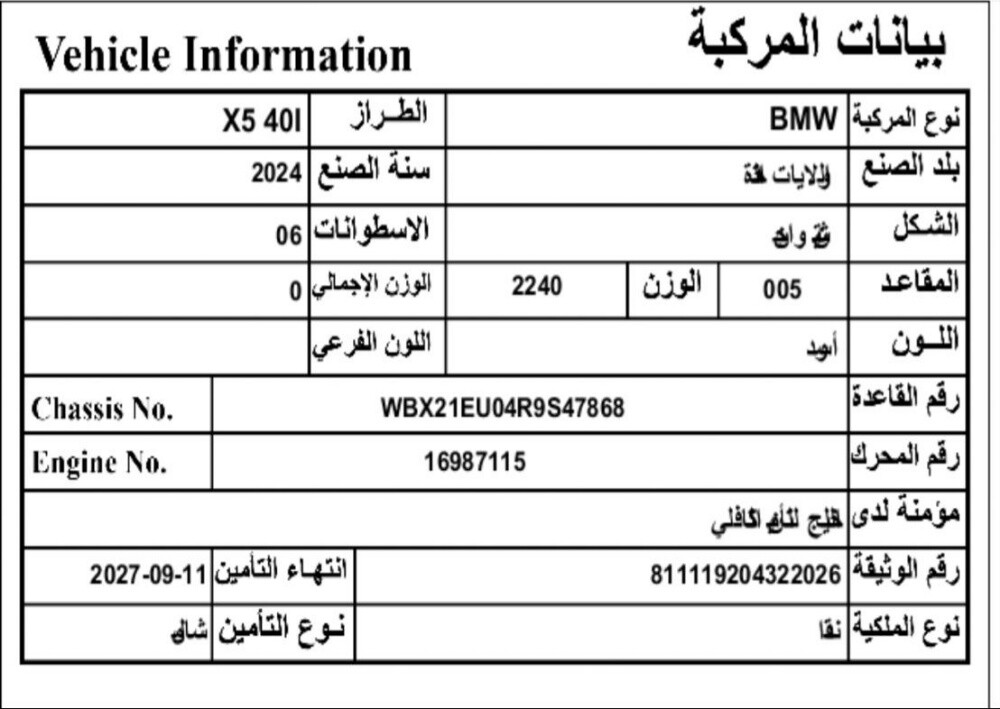 للبيع بي ام دبليو 2024 - 4