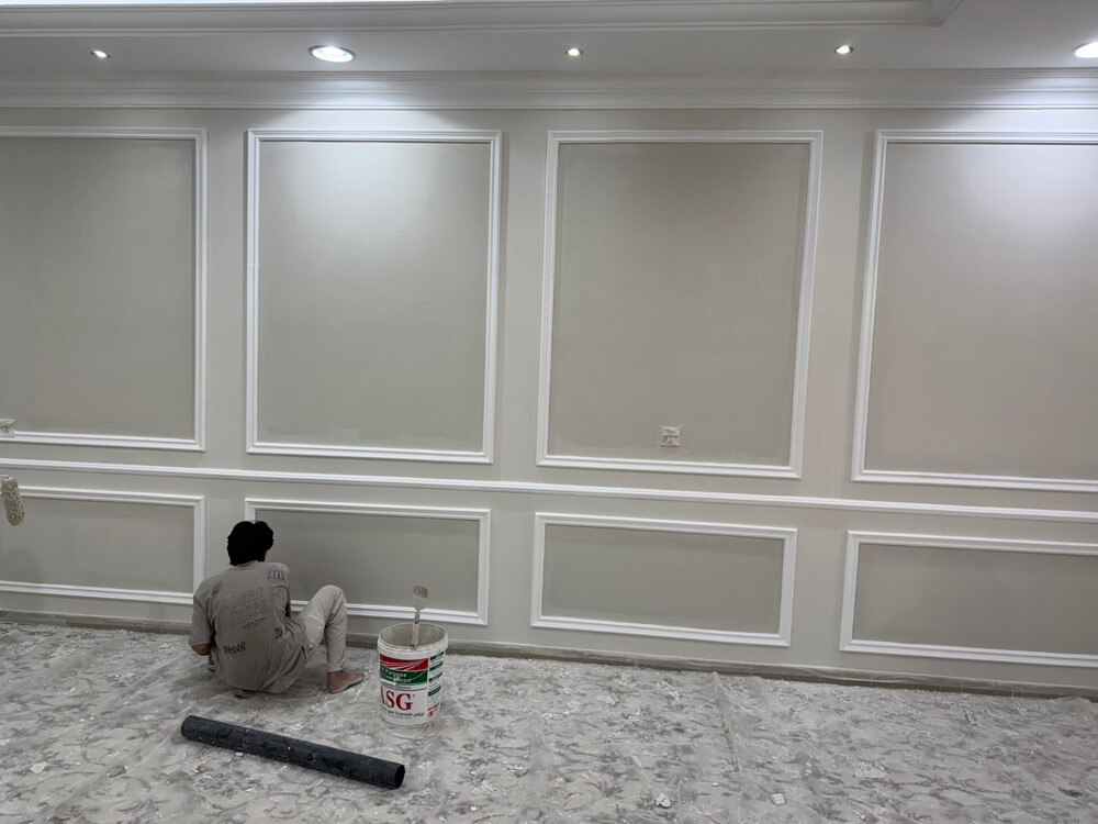 Decoration of dyes and gypsum - 25