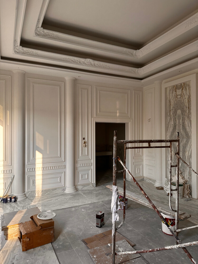 Decoration of dyes and gypsum - 21