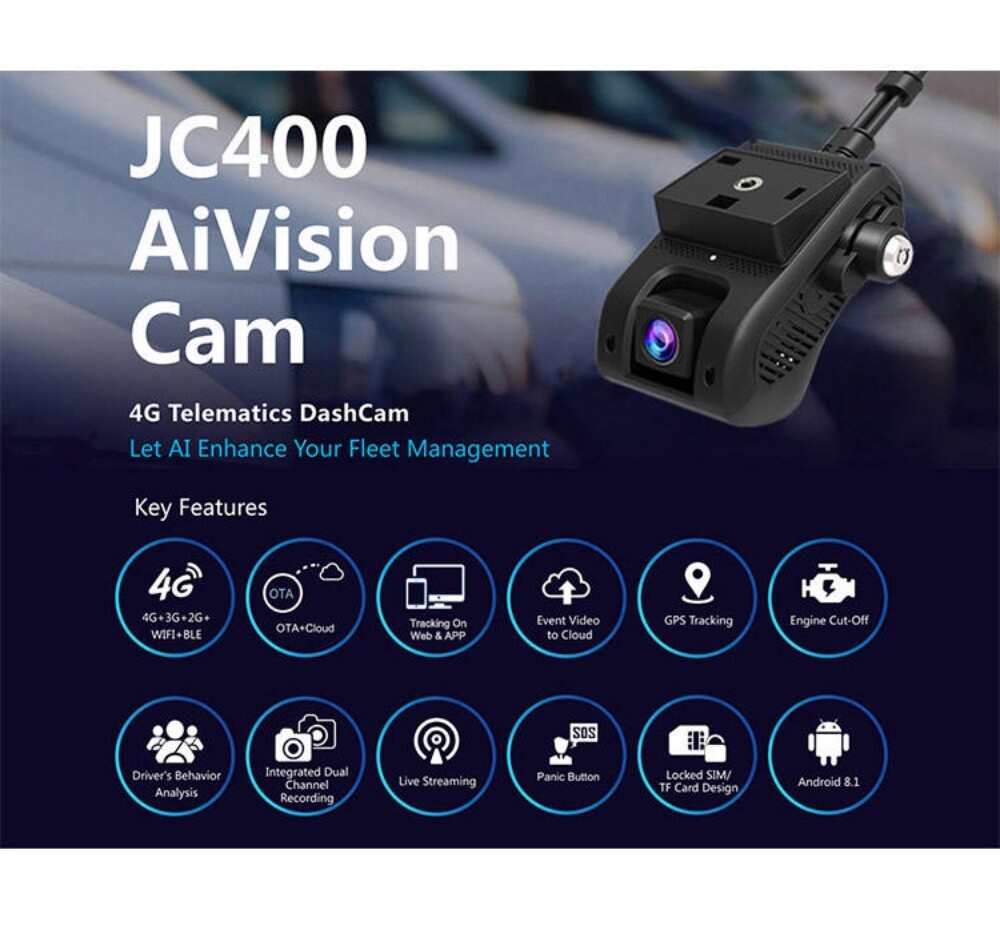 jc400p  4g dashcam GPS Audio Live - 10