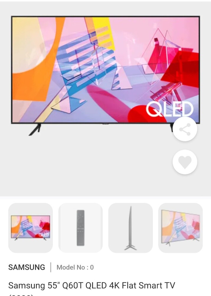 Samsung 55" QLED Led smart tv - 8
