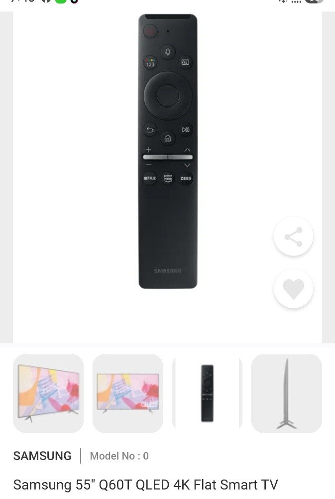 Samsung 55" QLED Led smart tv - 9