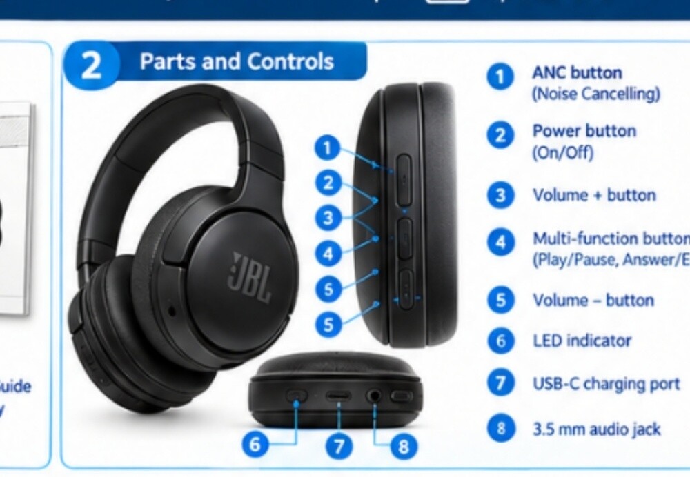 JBL TN760 Headphones - 1