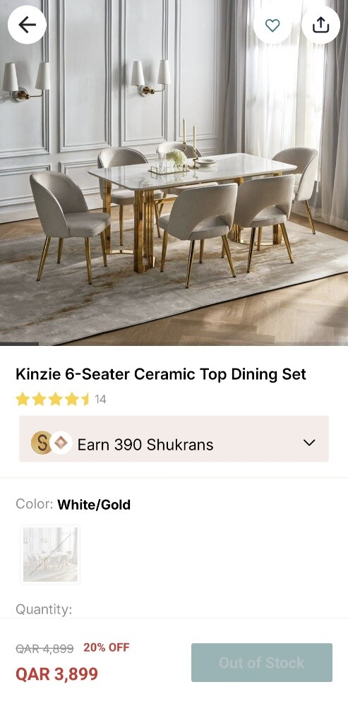 Kinzie Ceramic Top Dining Set - 3