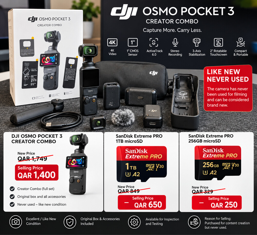 DJI Osmo Pocket 3 Creator Combo - 1