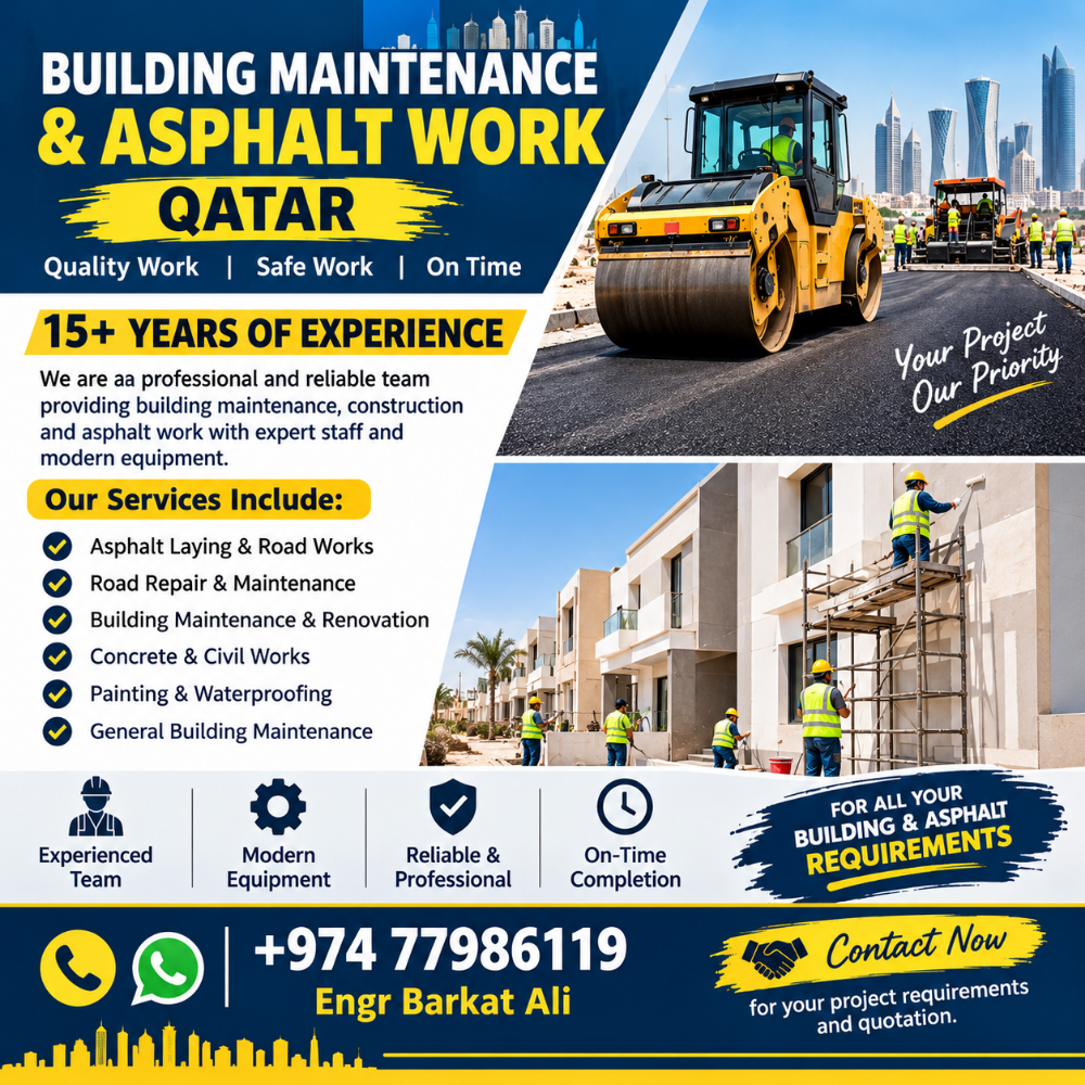 BUILDING MAINTENANCE & ASPHALT WORK - 1