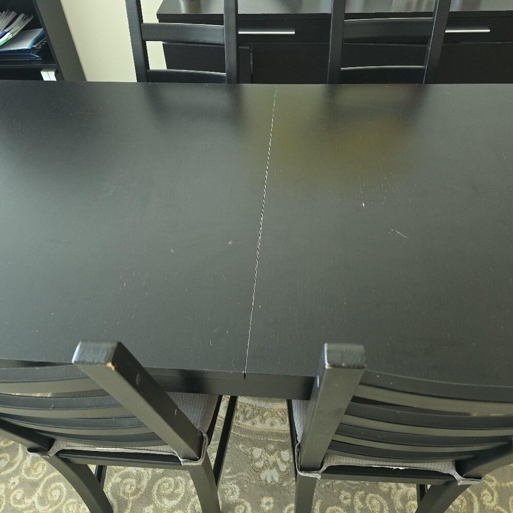 ikea extendable dining table set - 5