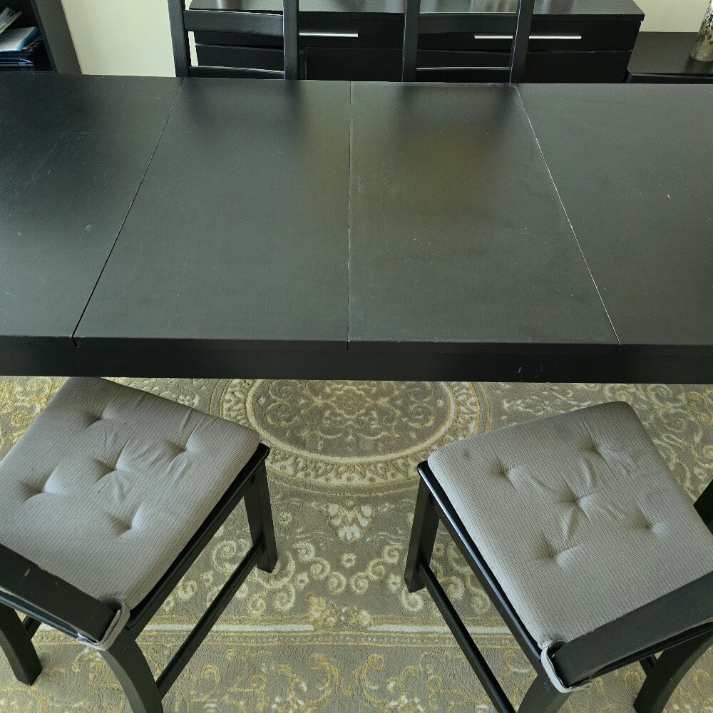 ikea extendable dining table set - 1