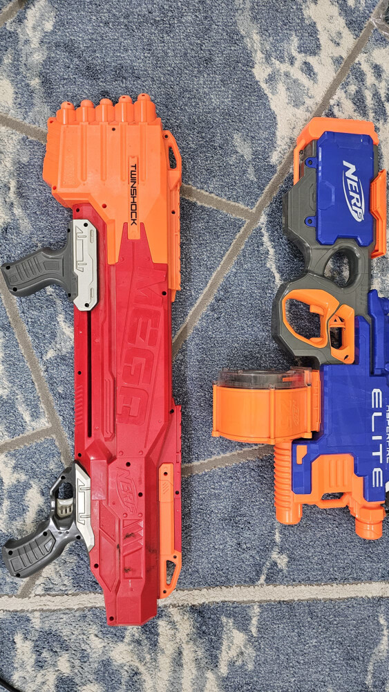 Nerf game for children. - 2