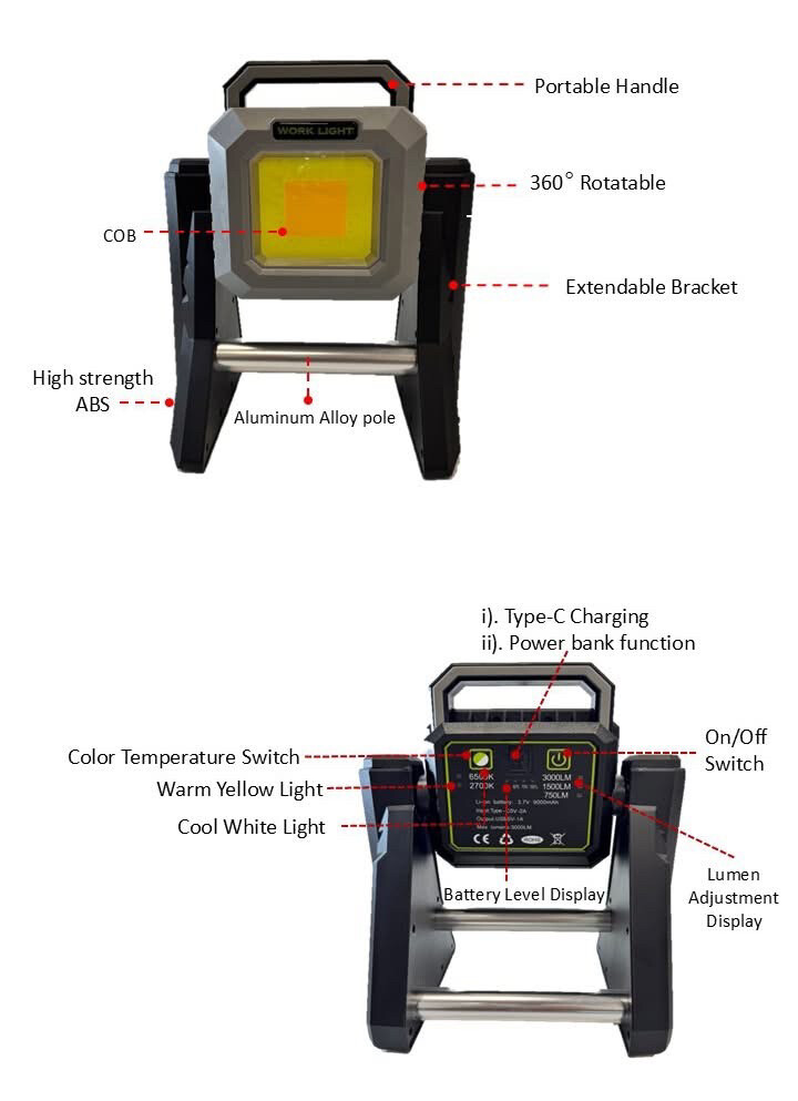 Multifunctional Work Light - 2