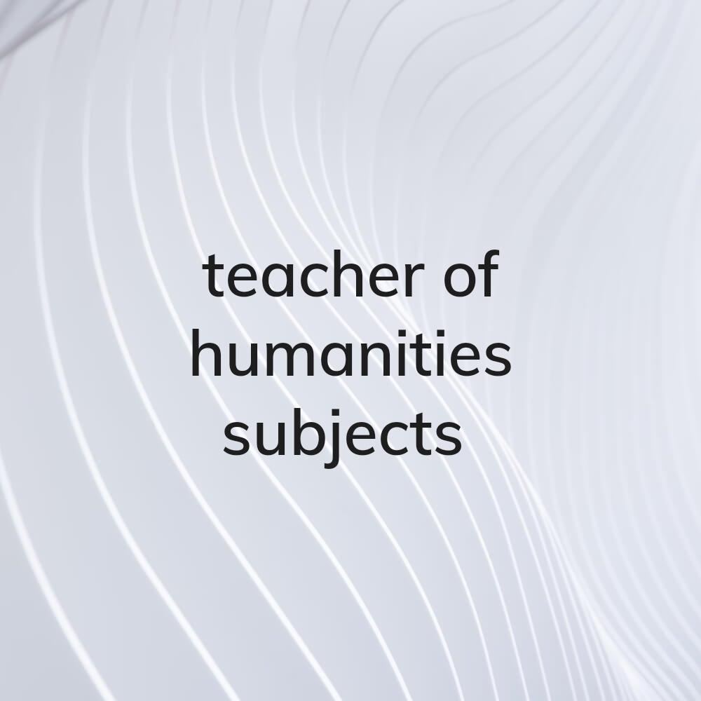 Teacher of humanities subjects - 1
