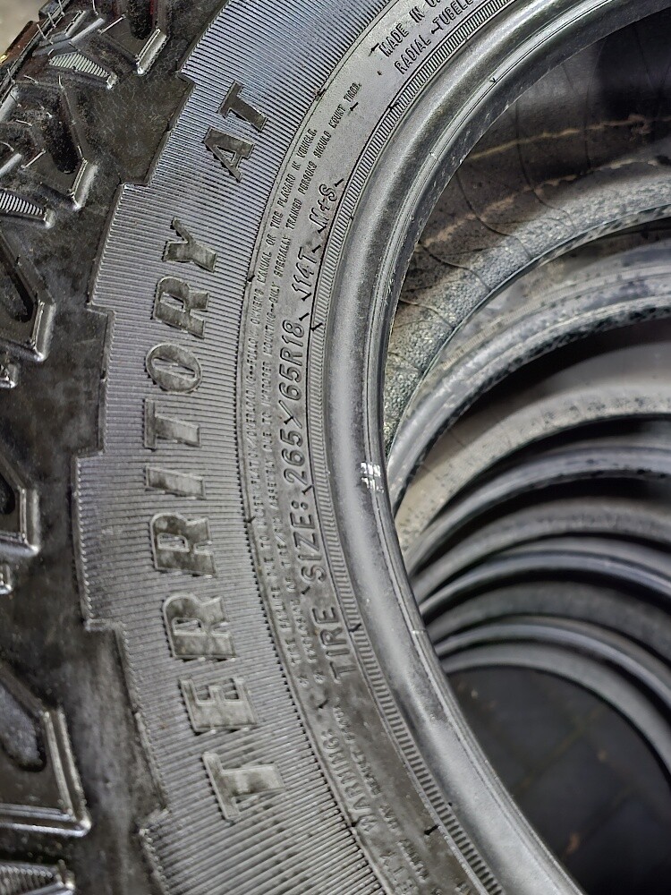 265-65-18,,,, Goodyear brand - 8