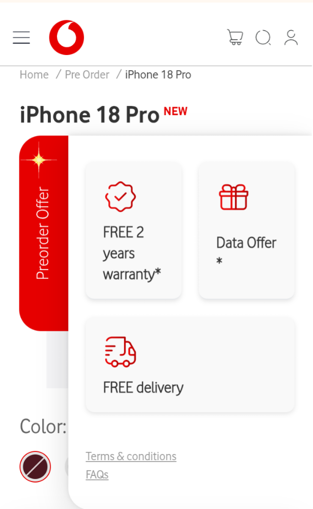 2 YEAR WARRANTY-IPHONE 18PRO BURGDY - 5