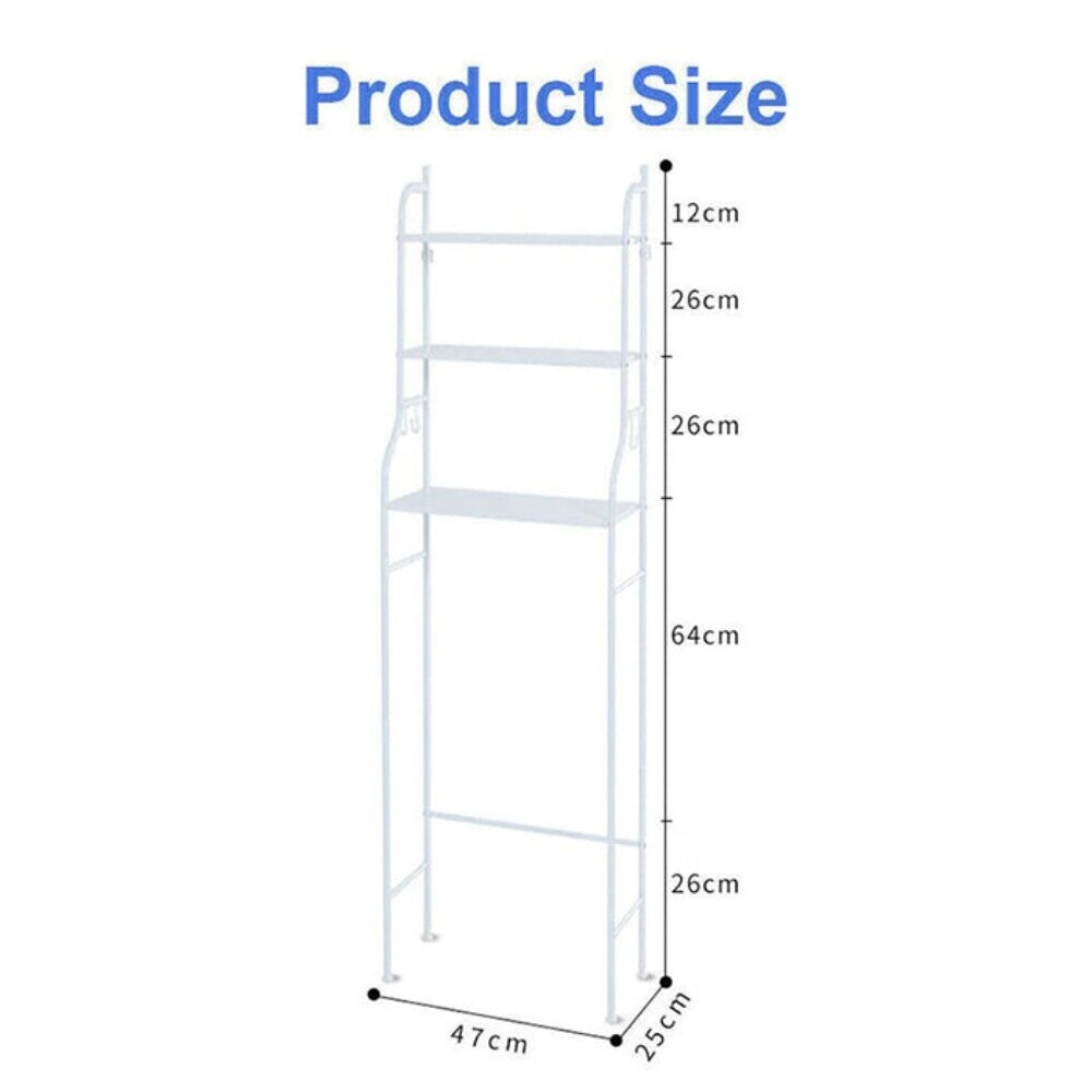 3 Layer Space Saving Metal Toilet S - 8