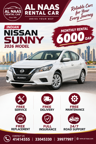 NISSAN SUNNY 2026 FOR RENT - 9