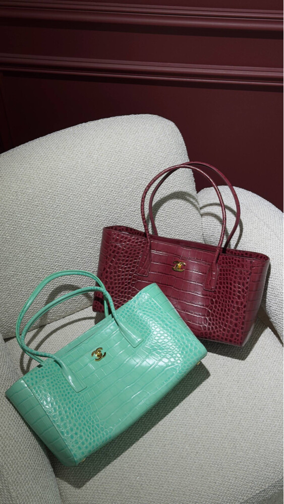 COCO Small Shopping Bag Crocodiاle - 8