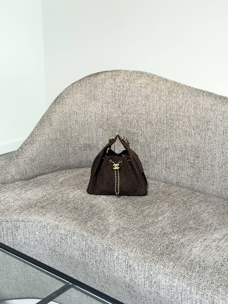 COCO 25 Small Handbag Suede Dark - 2