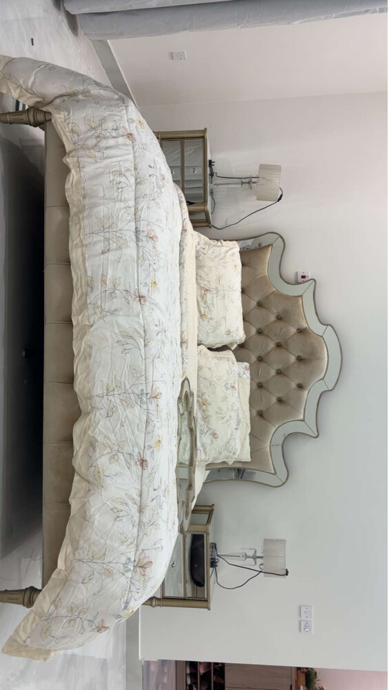Bed with 2 nightstands - 1
