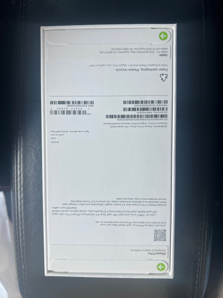 for sale iPhone 17 pro 1t new - 2