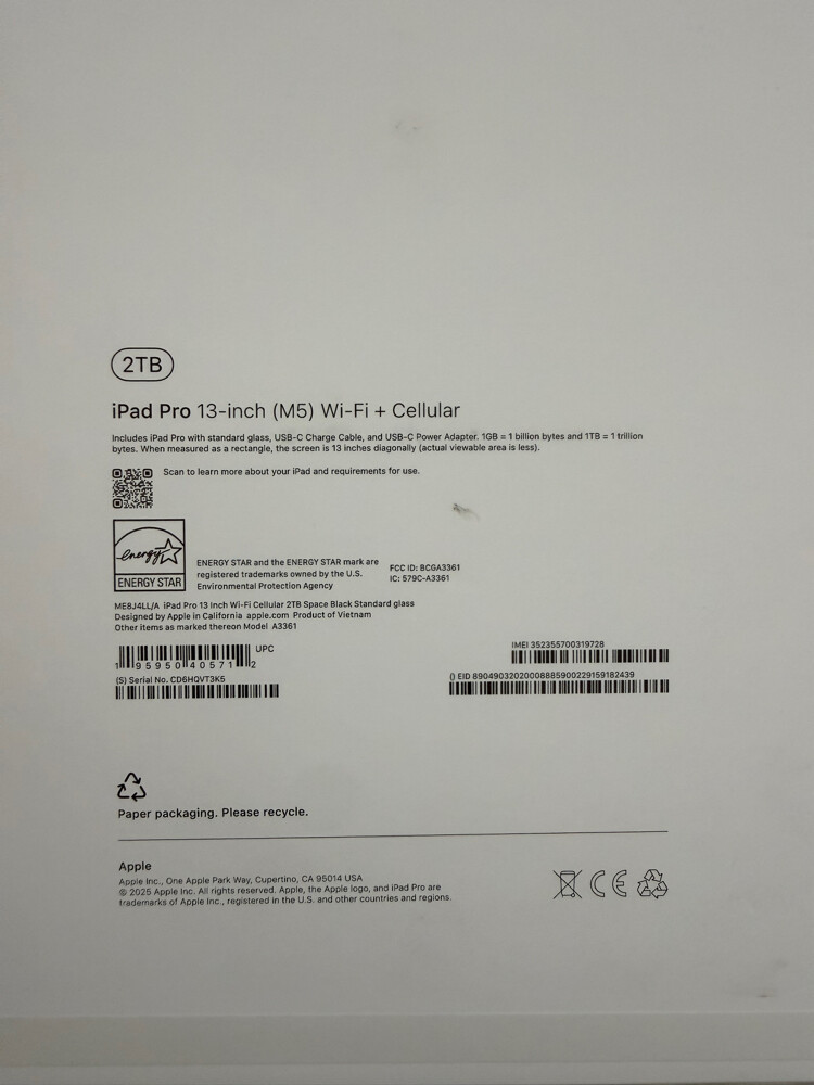 Apple iPad Pro 13 M5 2TB 5G WiFi Bl - 4