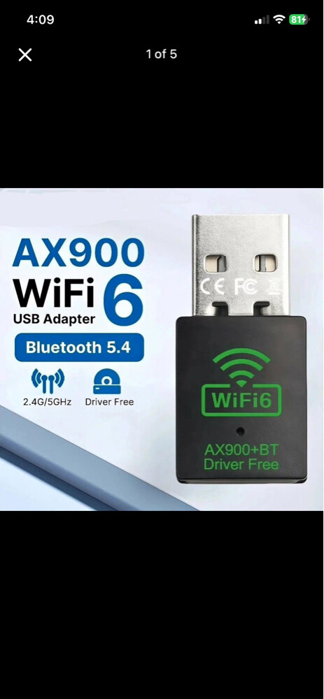 WIFI + USB adapter 900mbps - 1