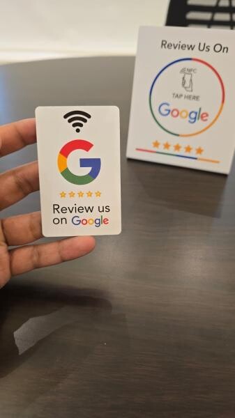 Google Review NFC Sticker/Stand - 2