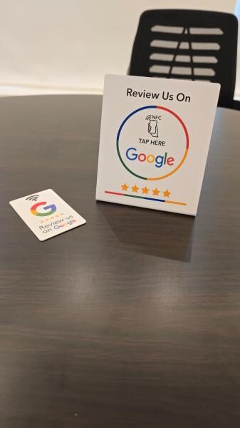Google Review NFC Sticker/Stand - 1