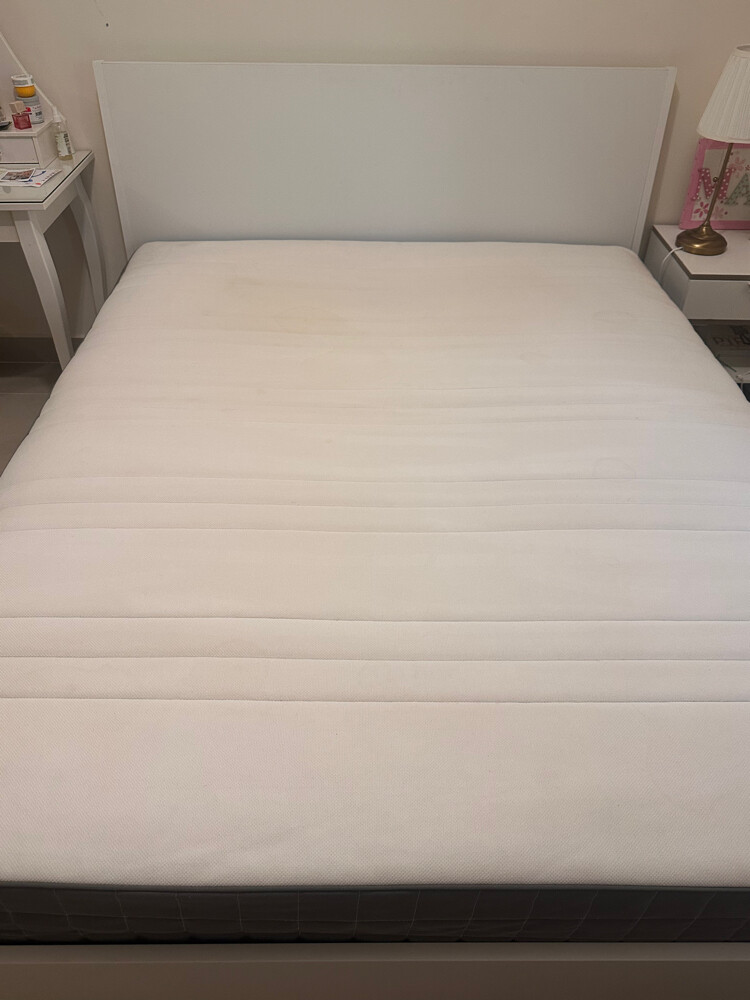 ikea bed frame + mattress  - 1
