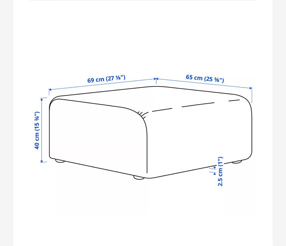 IKEA STOCKHOLM 2025 Pouffe, Alhamn  - 3