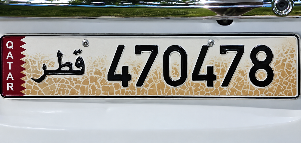 CAR NUMBER PLATE 6 DEGIT - 1