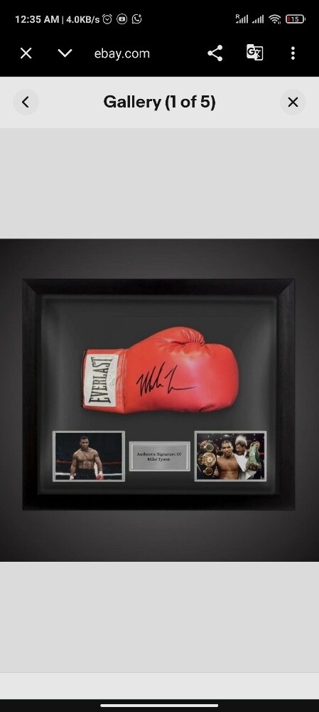 mike Tyson signed glove - 2