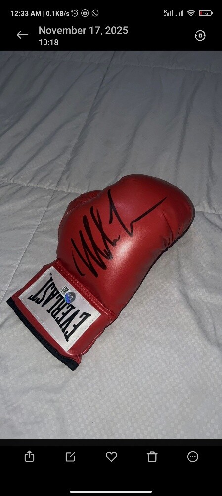 mike Tyson signed glove - 1