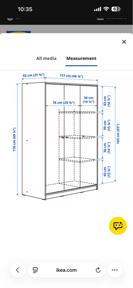 wardrobe excellent condition - 2