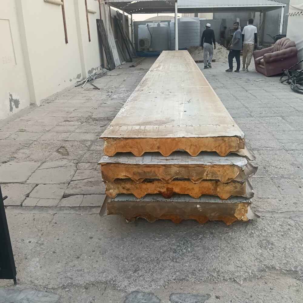 a new and a used sandwich panel - 2