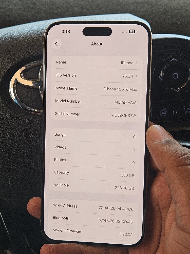 Iphone 15 Pro Max 256GB - 6