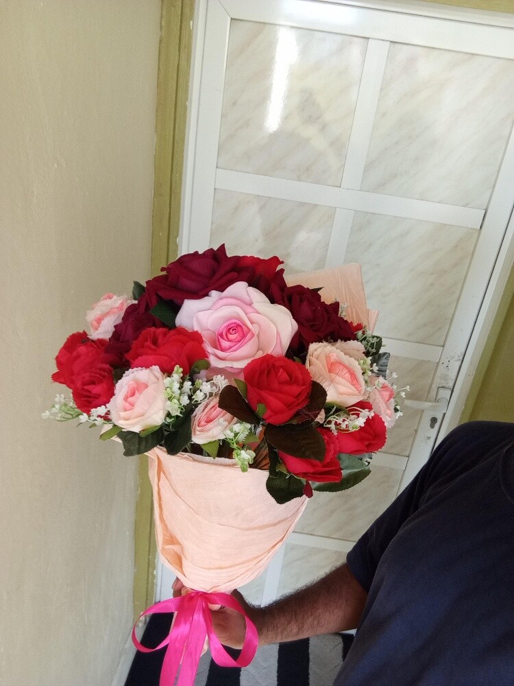 Beautiful Artificial pink Flowers - 4