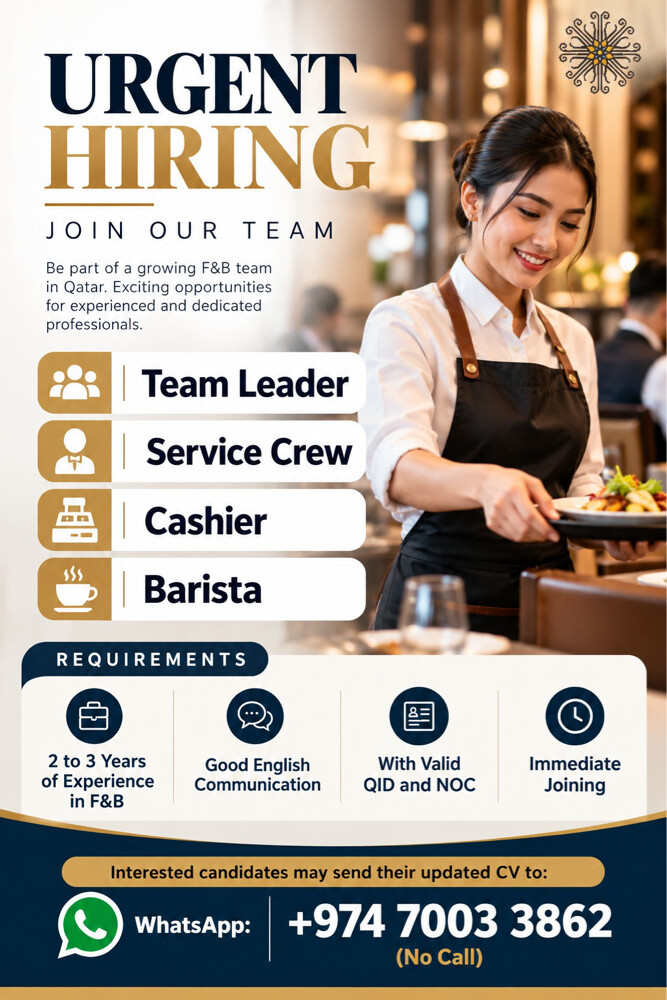 Urgently Hiring & Immediately Joini - 1