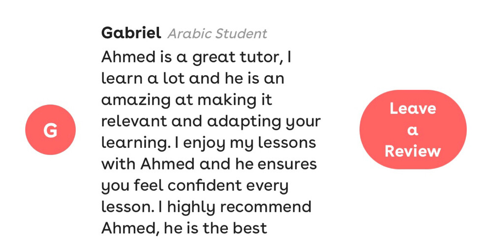 arabic/gulf tutor for non-arabs - 1