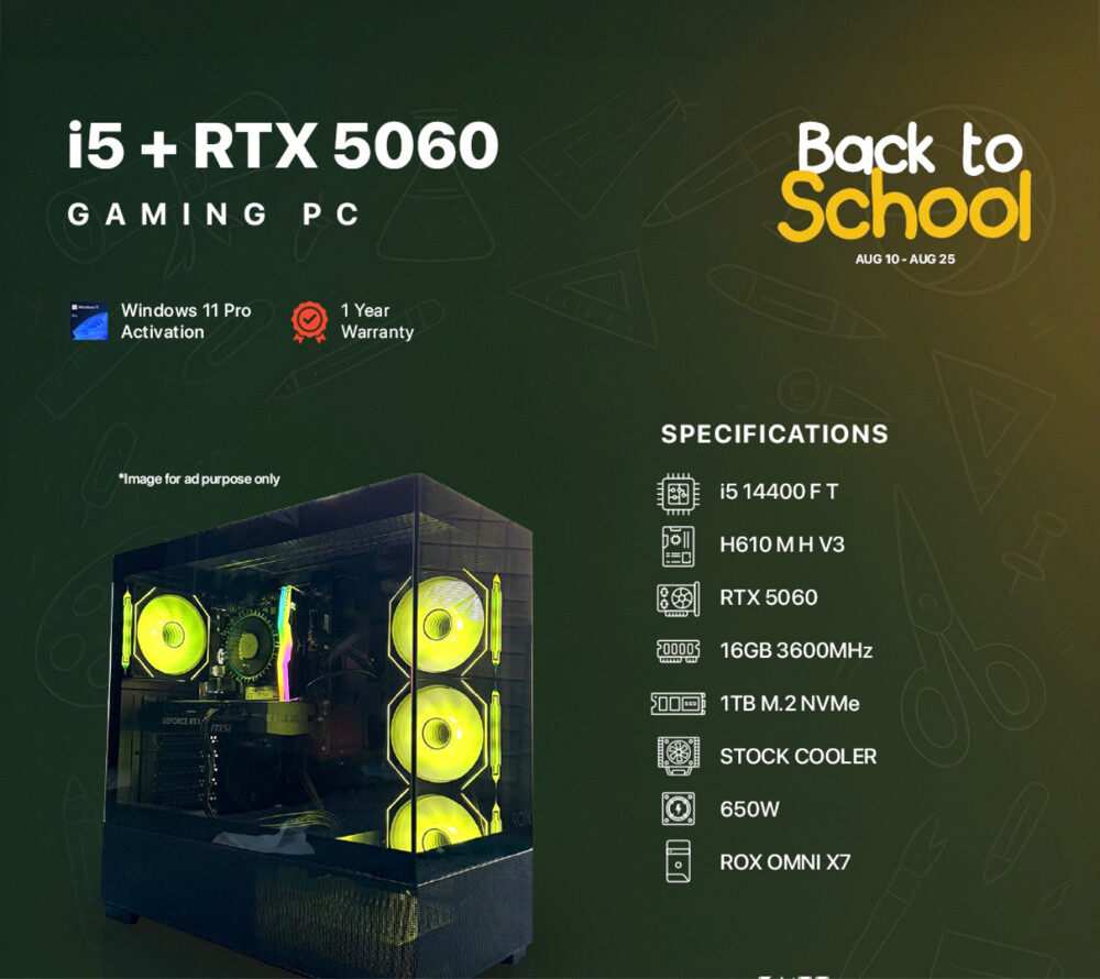 Gaming PC RTX 5060 | i5-14400F | 16 - 1