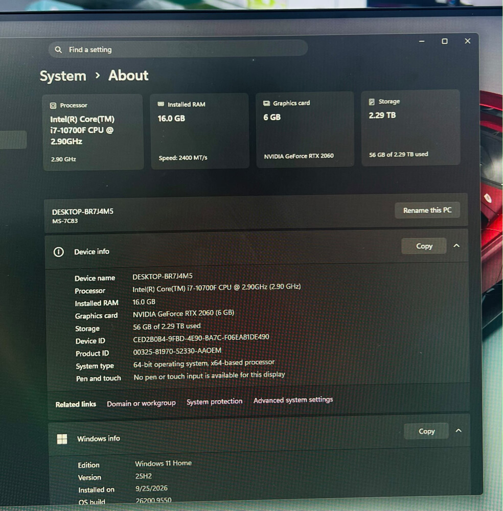 game pc 512 g. extra 2 tb - 6