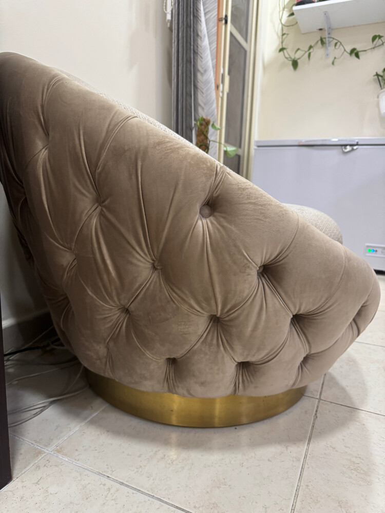 Elegant Round Single Sofa - 2