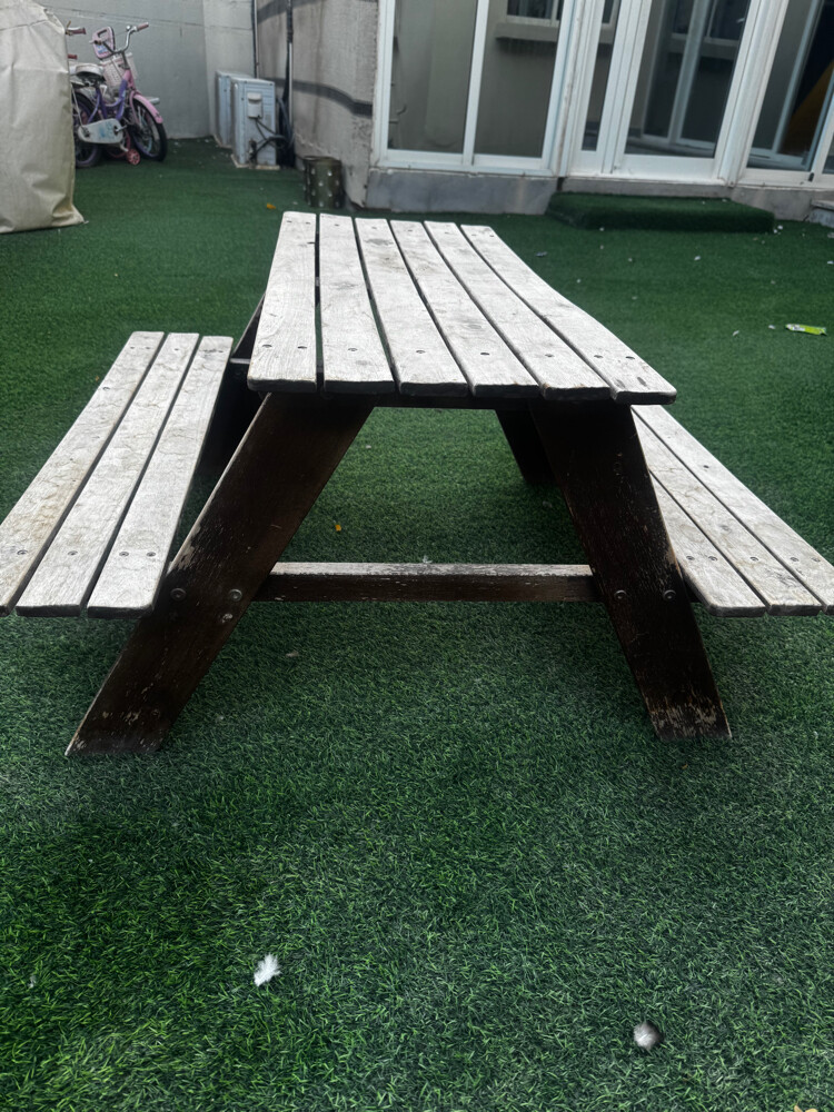 IKEA Kids Wooden Picnic Table - 1