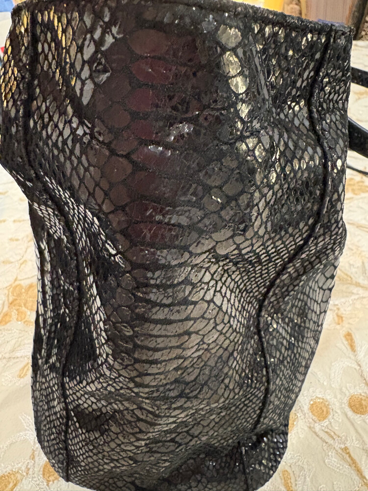 Authentic MK Black Python Embossed - 5