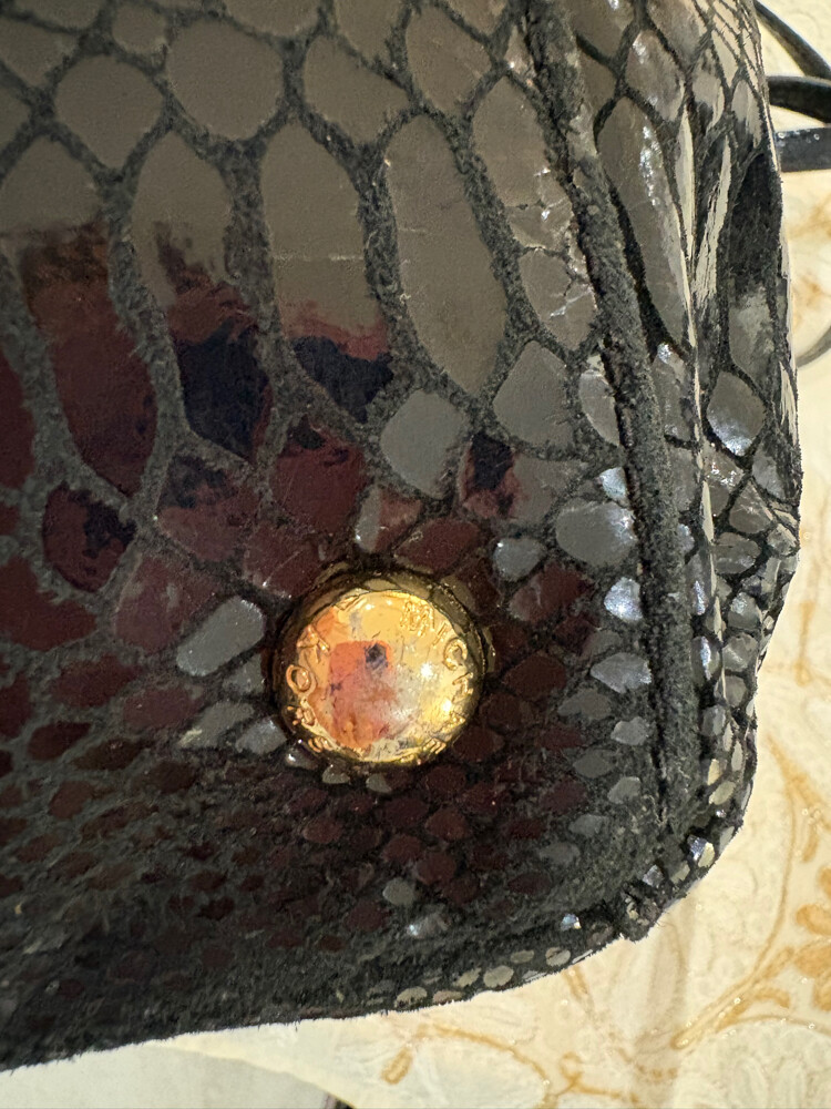 Authentic MK Black Python Embossed - 8