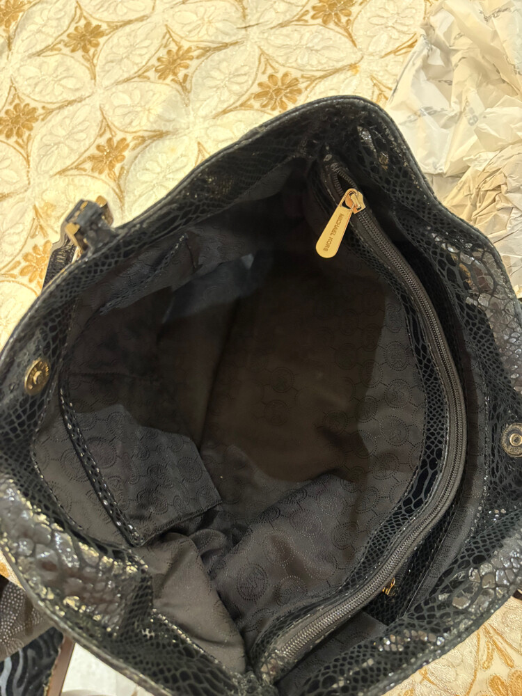 Authentic MK Black Python Embossed - 20
