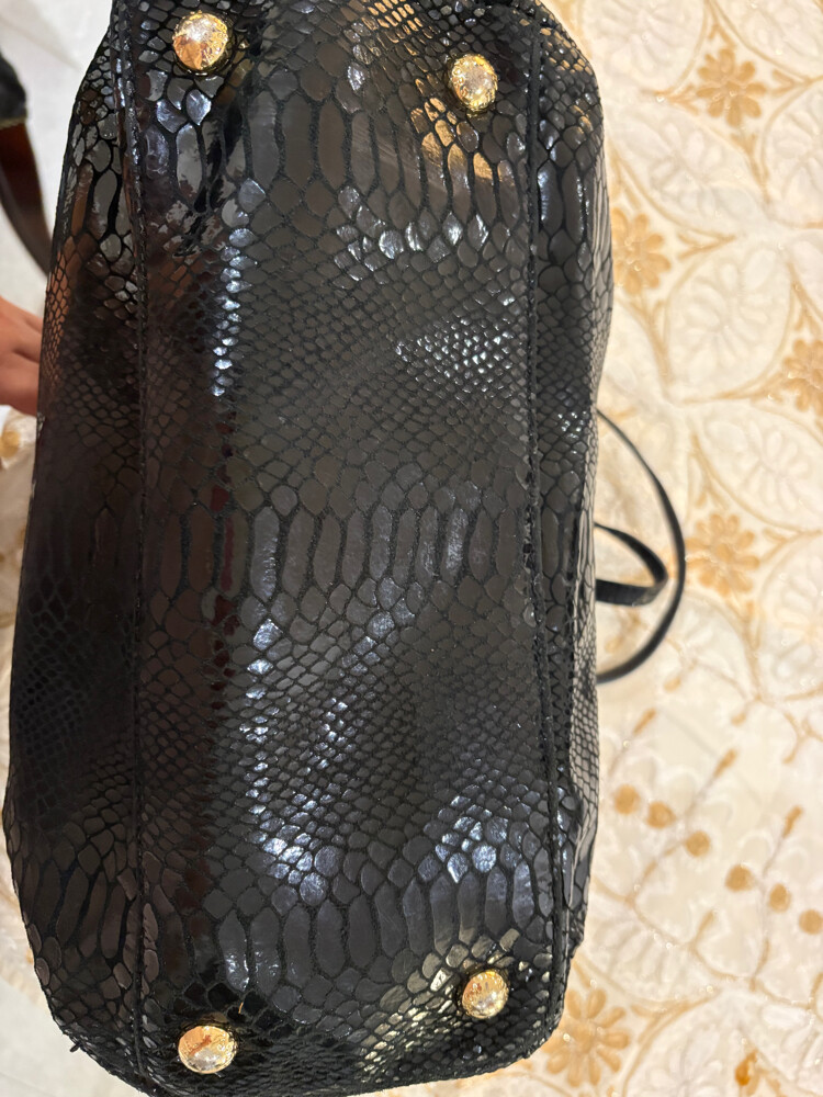 Authentic MK Black Python Embossed - 2