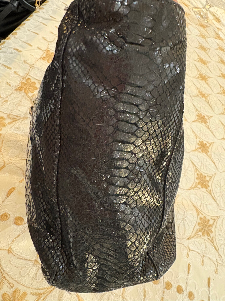 Authentic MK Black Python Embossed - 7